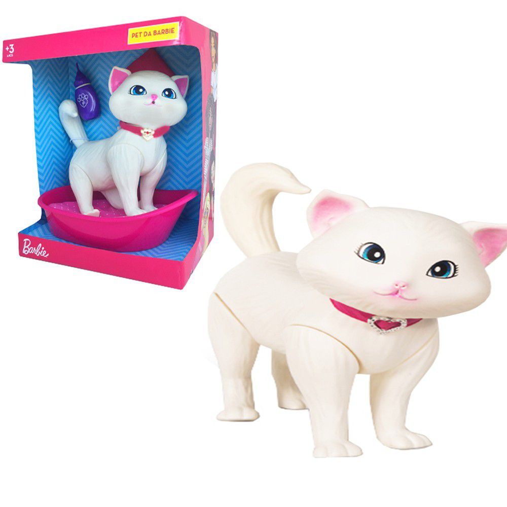 Boneco Pet da Barbie Blissa Veterinária Gatinha Brinquedo com 4 Acessórios  +3 anos Pupee - Baby&Kids