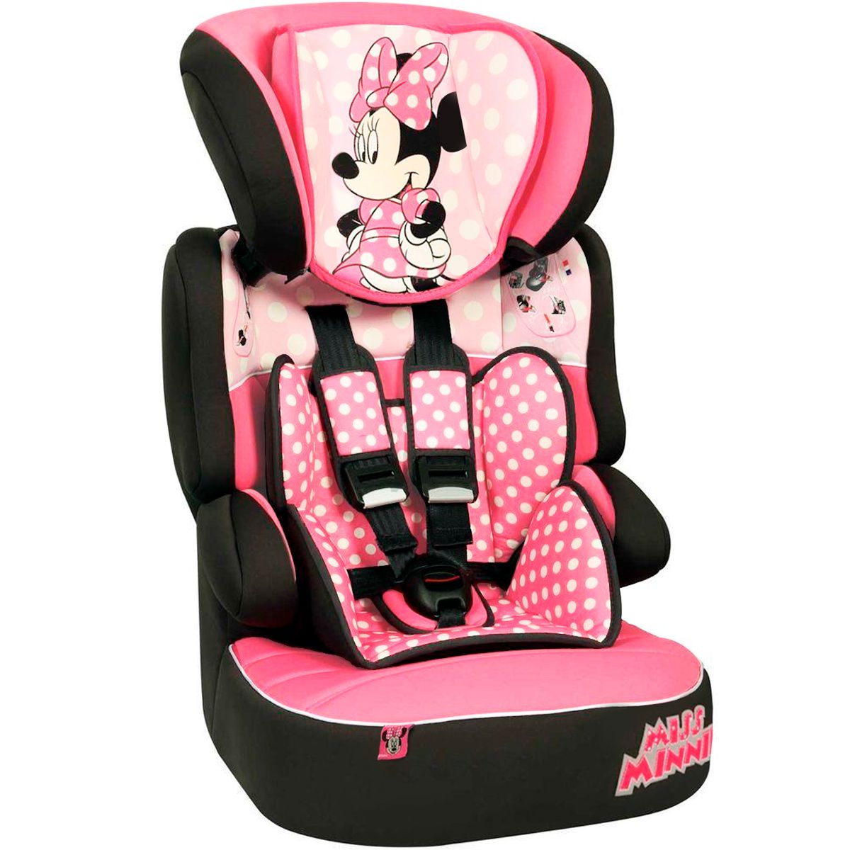 Cadeira para Auto Infantil De 9 à 36kg Beline Luxe Dots Minnie Mouse Team  Tex - Baby&Kids