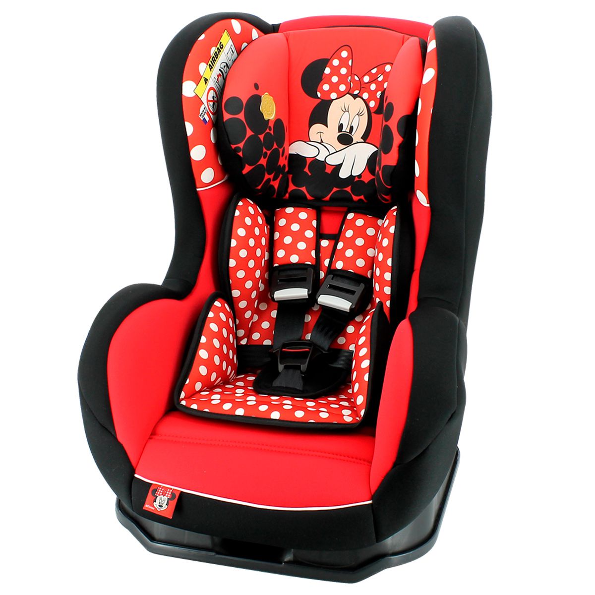Cadeirinha de Bebe Para Auto de 0 a 25 kg Primo Minnie Mouse Red Disney  Team Tex - Baby&Kids