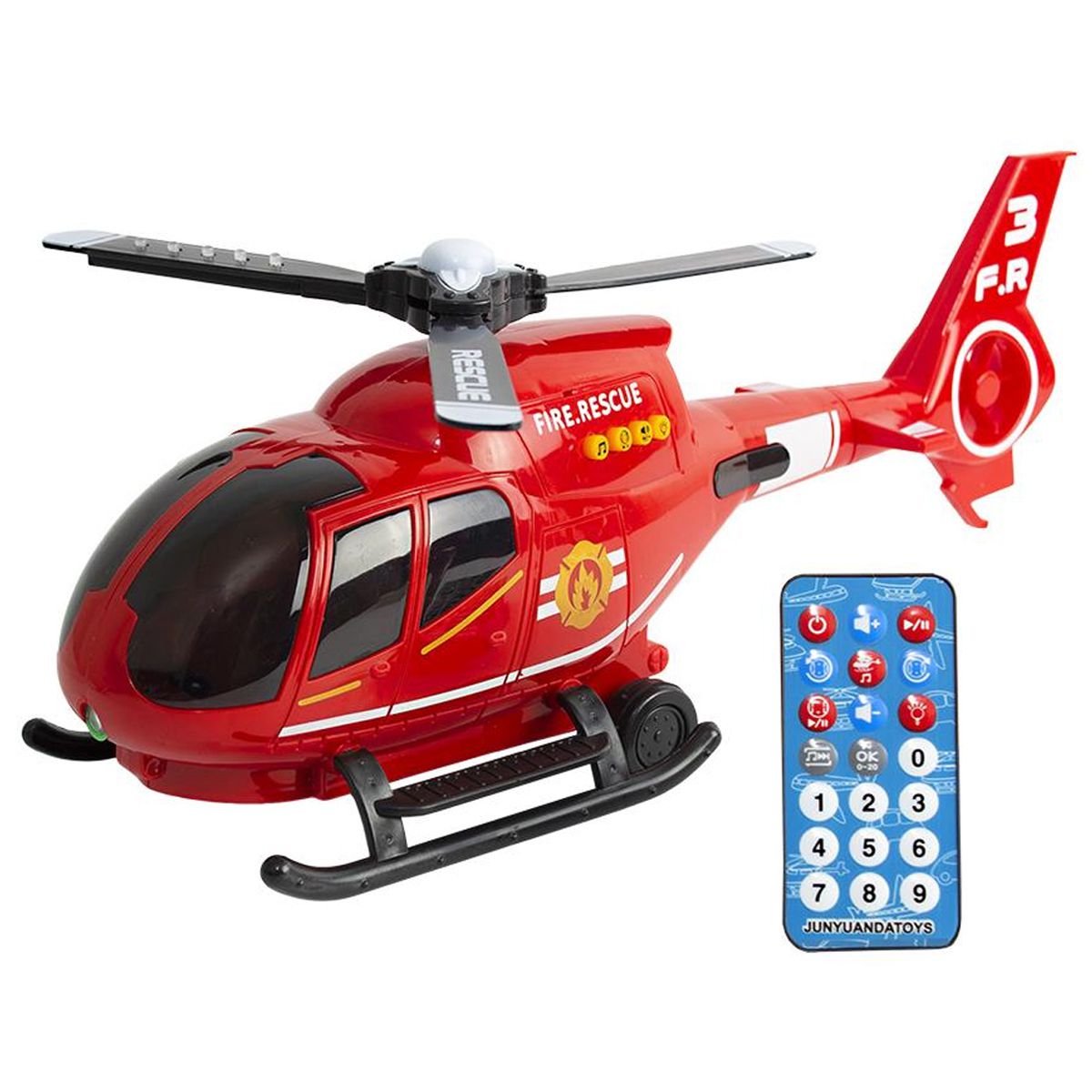 Brinquedo Infantil Helicóptero Controle Bate e Volta Luz e Som Comando Voz  Criança +3 Anos Etitoys - Baby&Kids