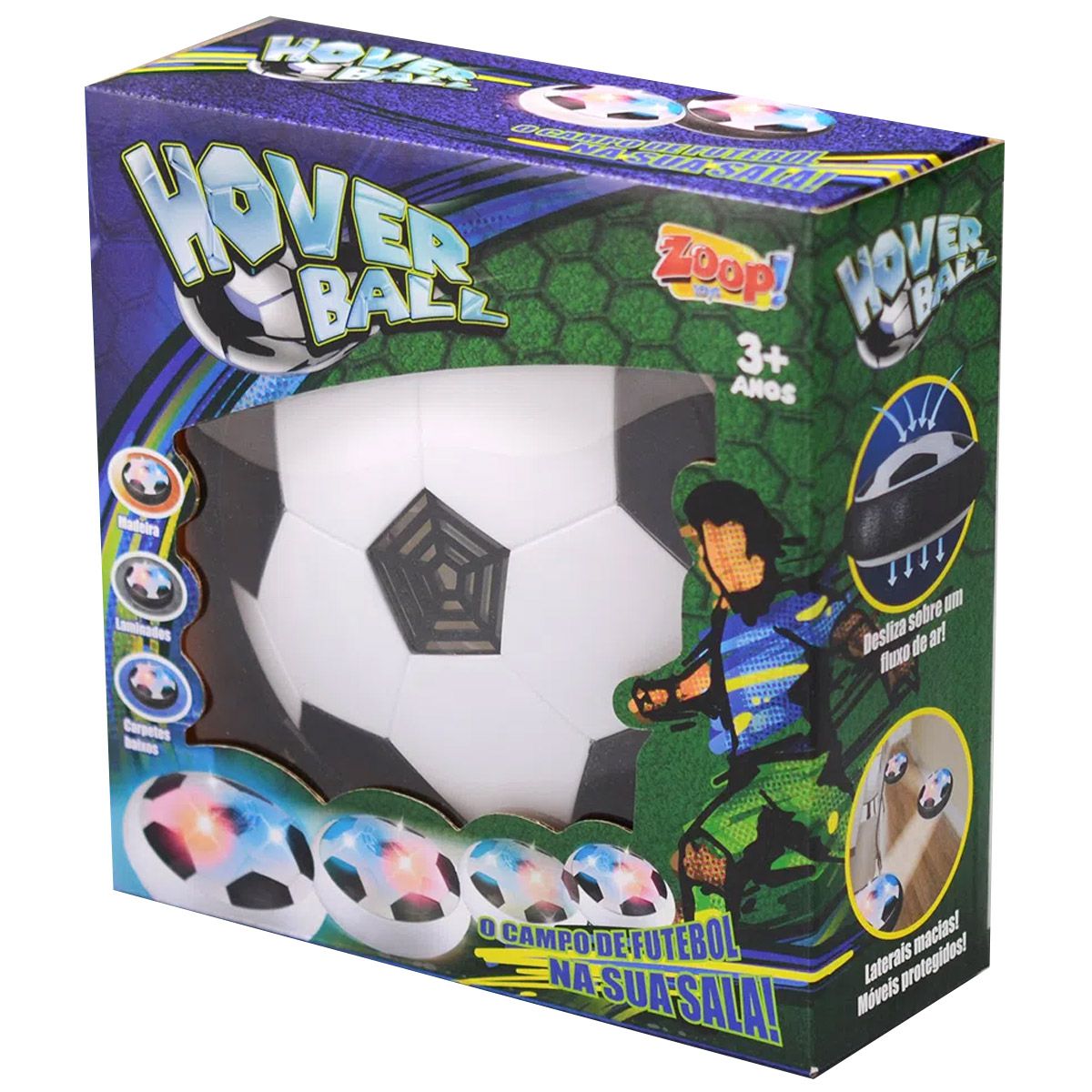 Kiboule Brinquedos Toyk Boy - Bola De Futebol Led Hover - Bola De