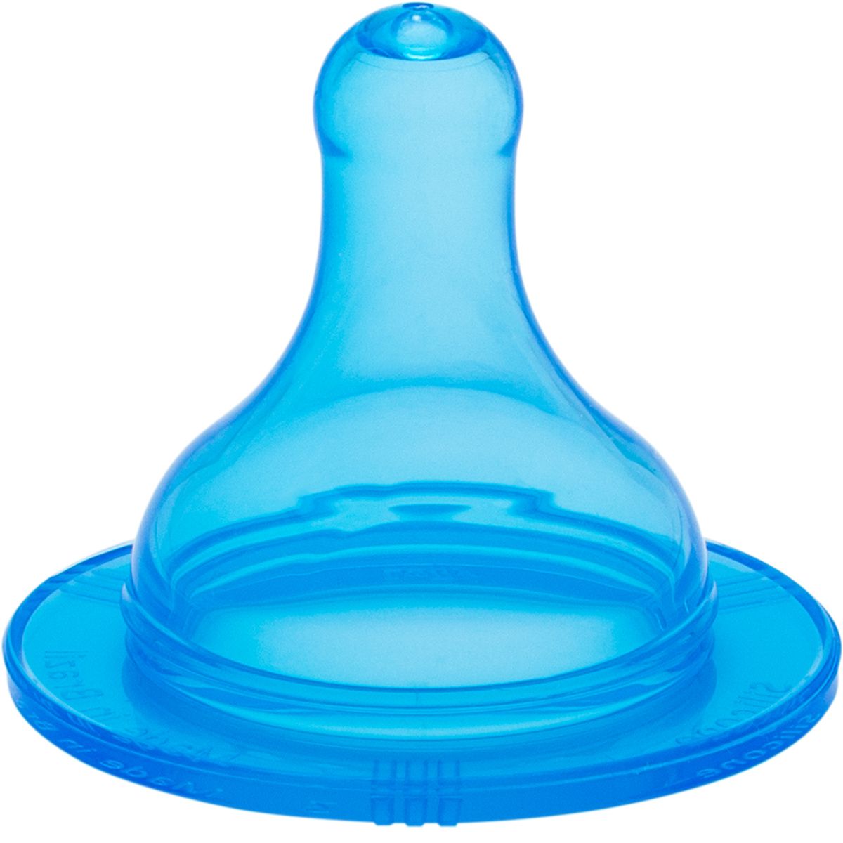 Bico De Mamadeira De Silicone Macio Color Big Azul Livre De BPA +0 Meses  Lolly - Baby&Kids