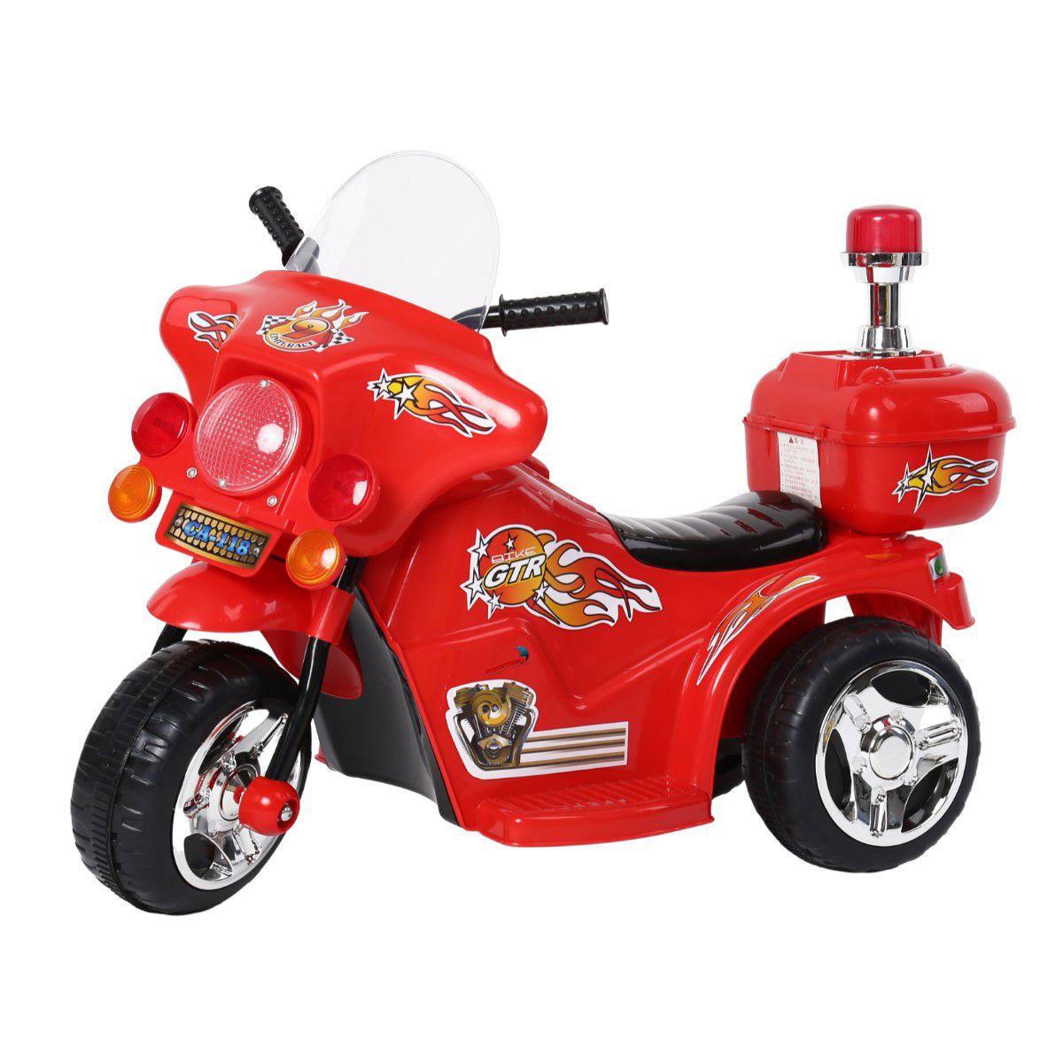 Mini Moto Eletrica Infantil Triciclo Criança Barato Vermelha