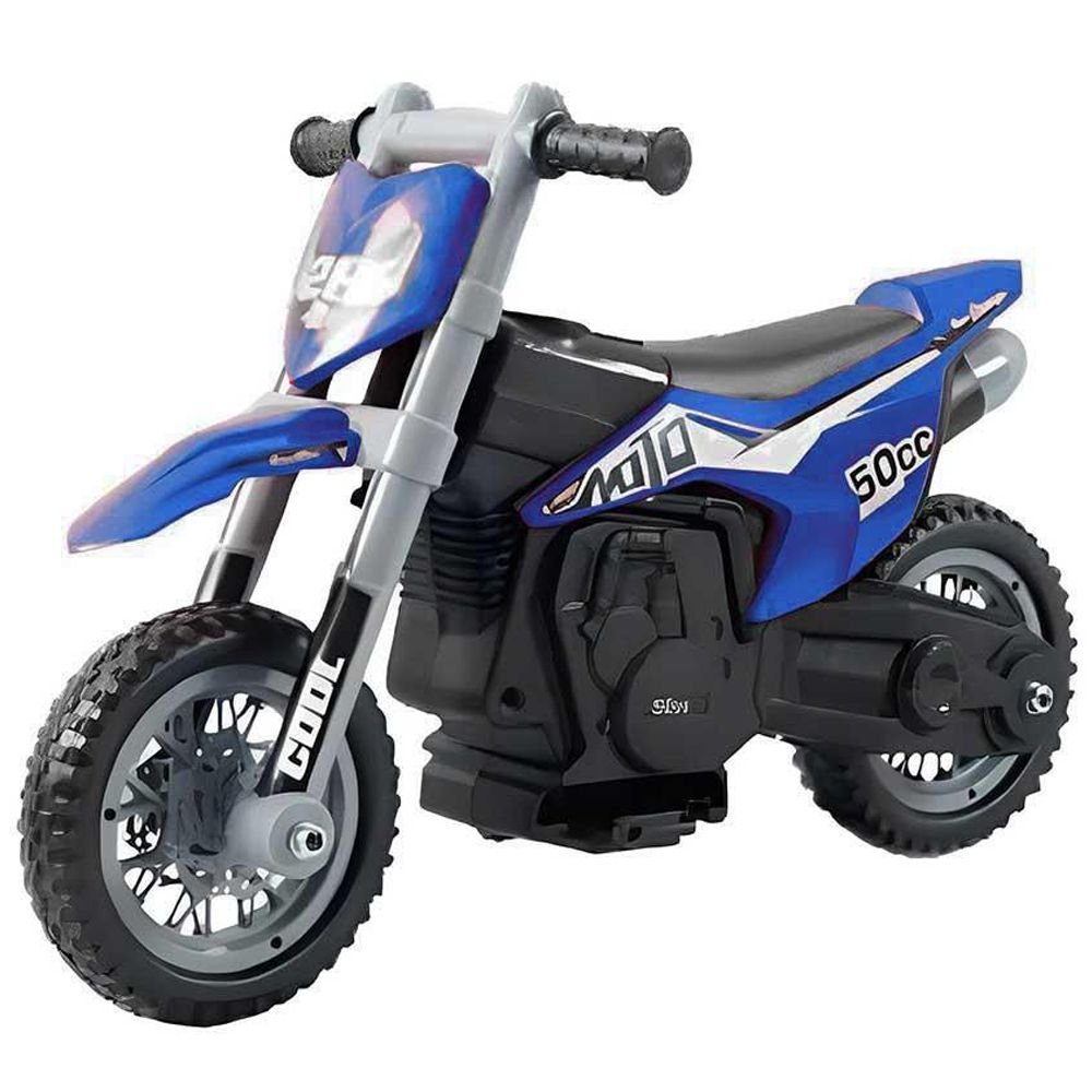 Moto Elétrica Infantil 6v Motocross Azul