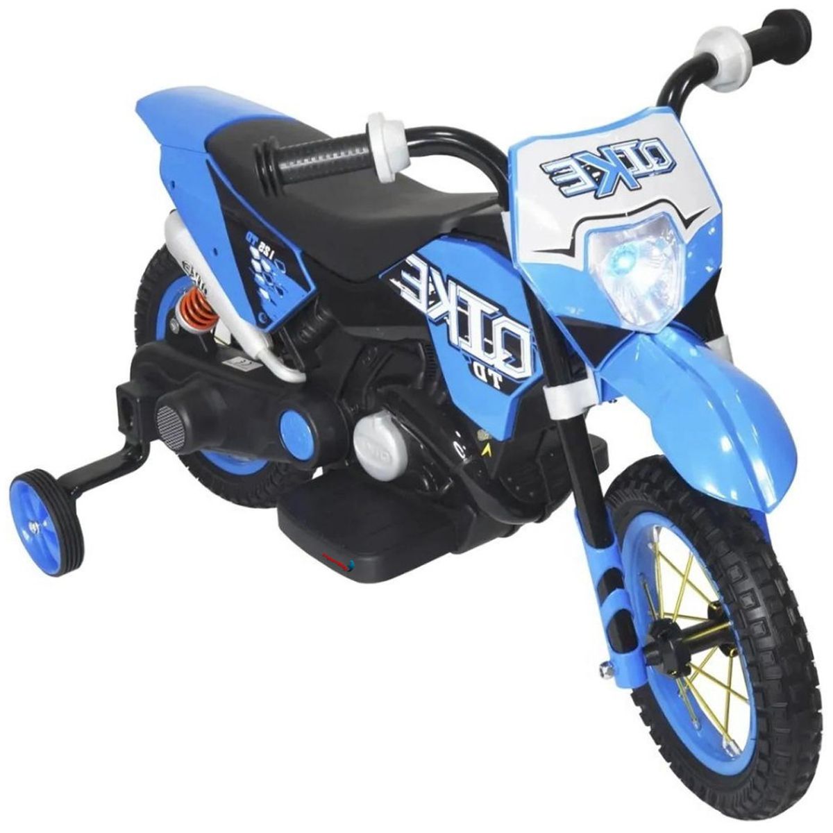 Moto Elétrica Infantil Criança +3 Anos Motocross 6V 4,5km/h Até 25kg Com  Musica Luz e Som Azul - Baby&Kids