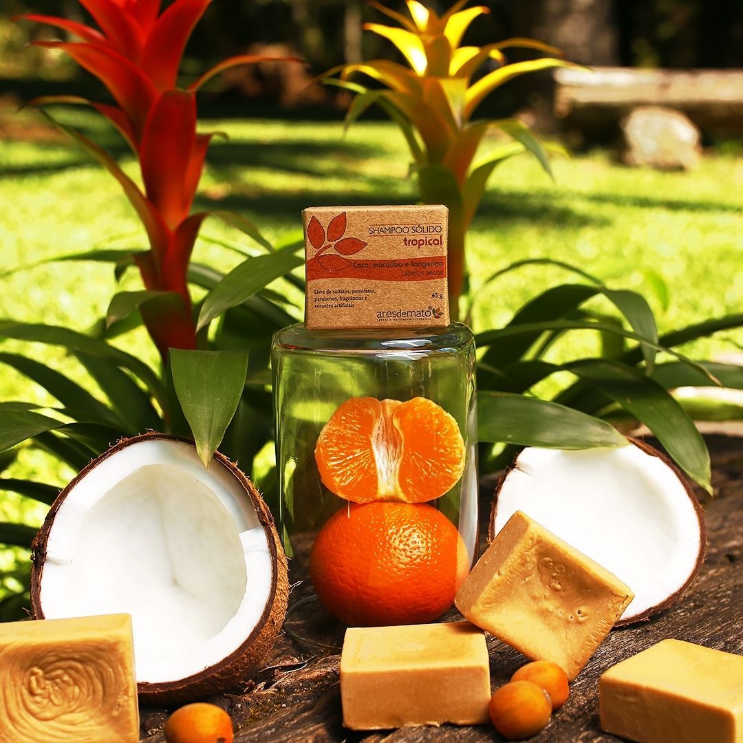Ares de Mato Shampoo Sólido Tropical Cabelos Secos Beleza do Campo