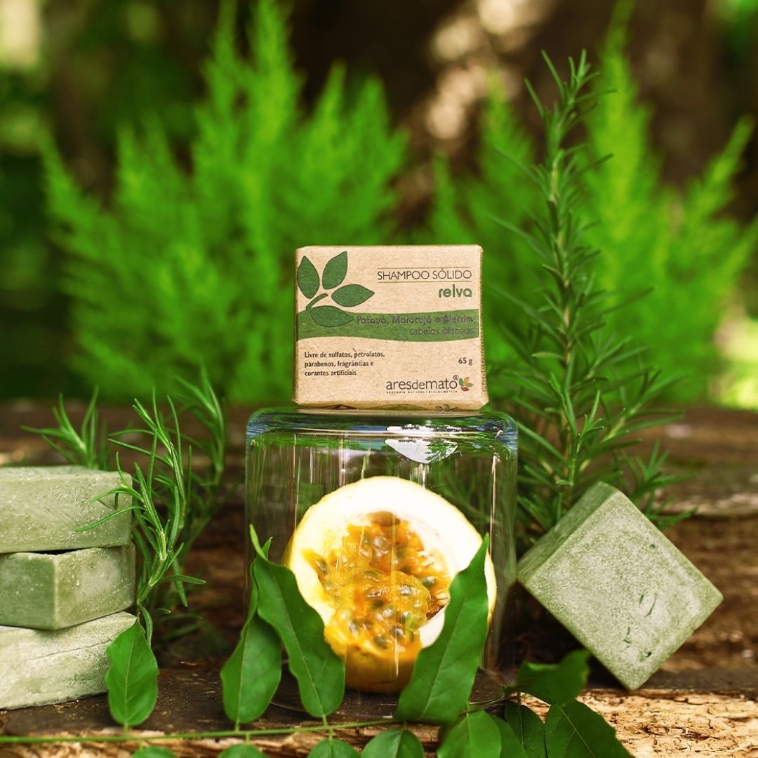 Ares de Mato Shampoo Sólido Relva Cabelos Oleosos Beleza do Campo