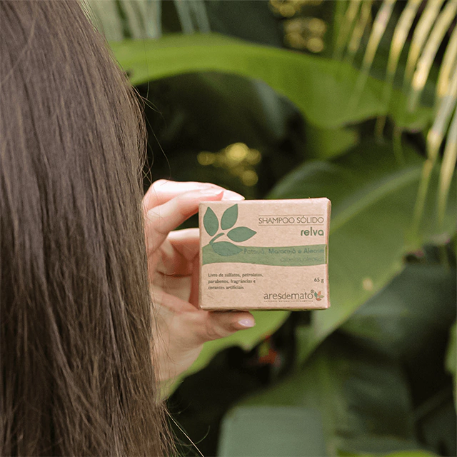Ares de Mato Shampoo Sólido Relva Cabelos Oleosos Beleza do Campo