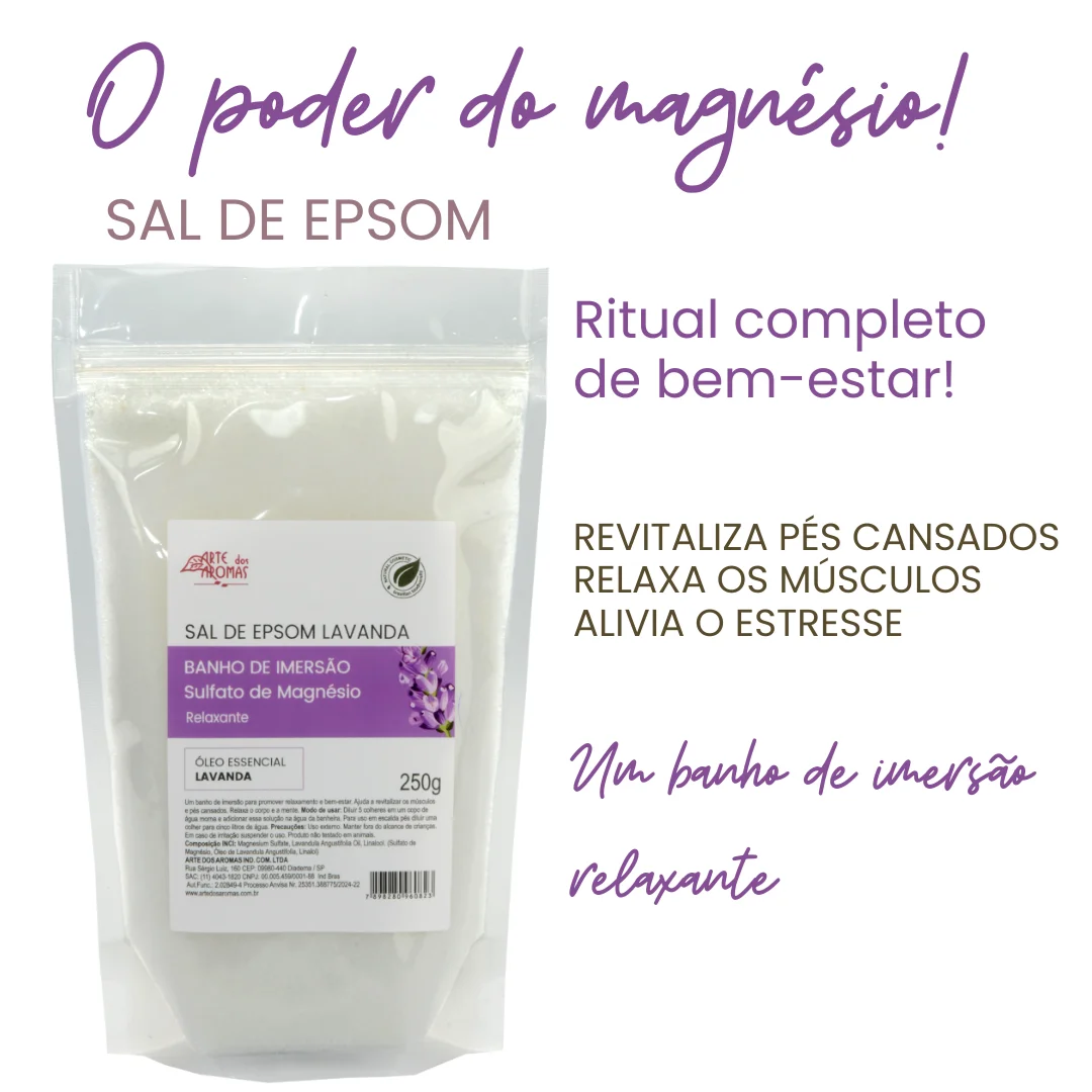 Arte dos Aromas Sal de Epsom com Lavanda - Beleza do Campo | Produtos  Naturais, Orgânicos e Veganos