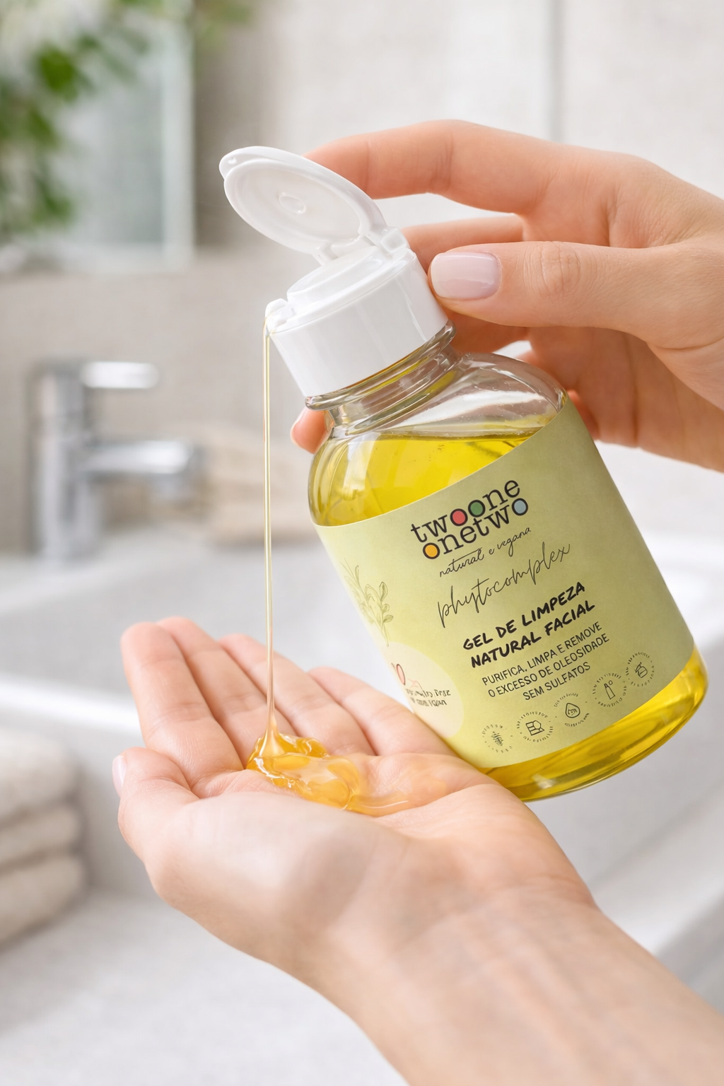 Twoone Onetwo Gel de Limpeza Facial Chá Verde - Beleza do Campo