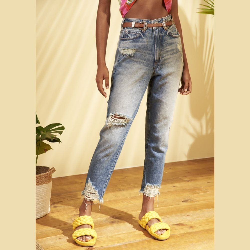 Calça Colcci Jeans Bruna Feminina Indigo - Dom Store Multimarcas Vestuário  Calçados Acessórios