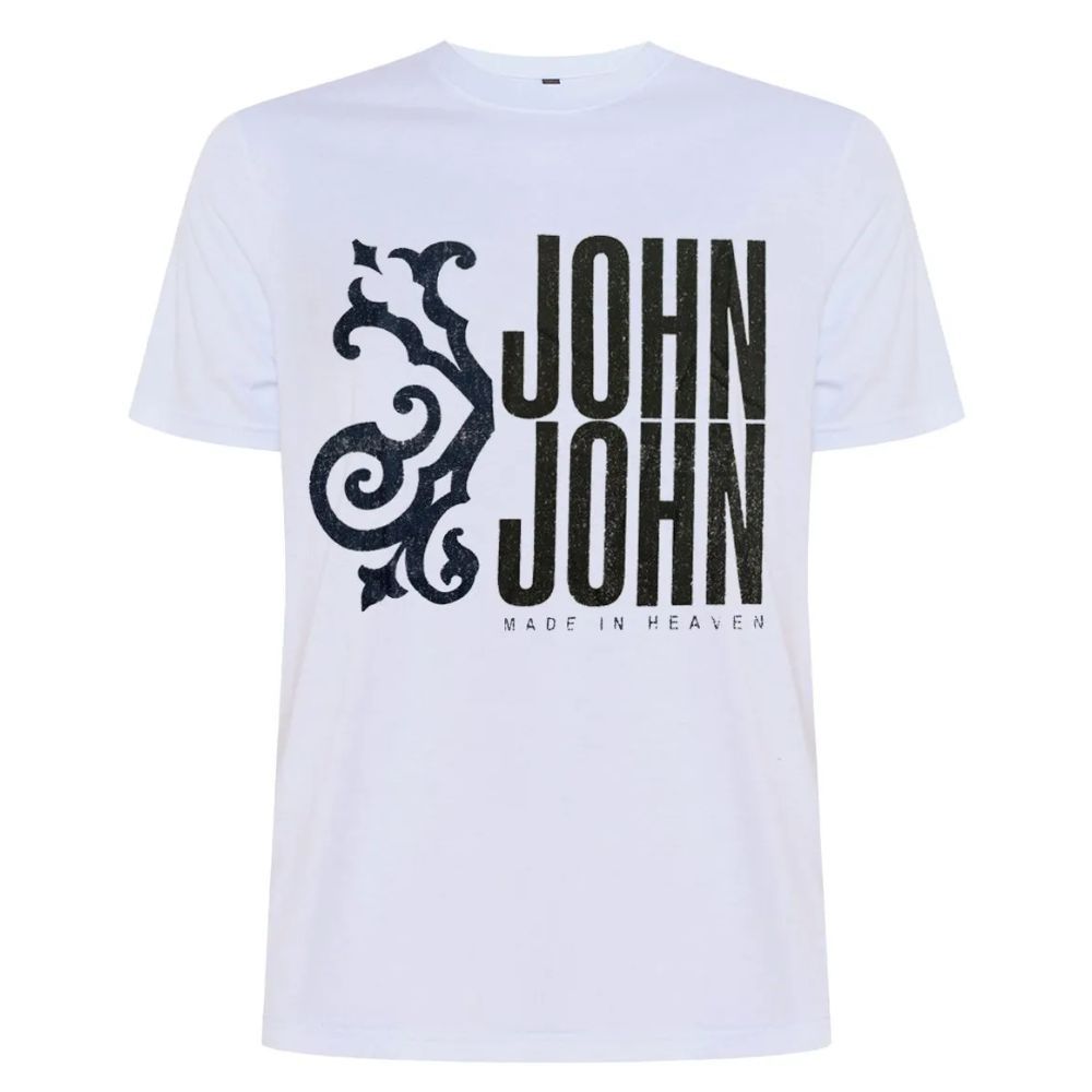 CAMISETA JOHN JOHN LOGO BRANCA - Faz a Boa!