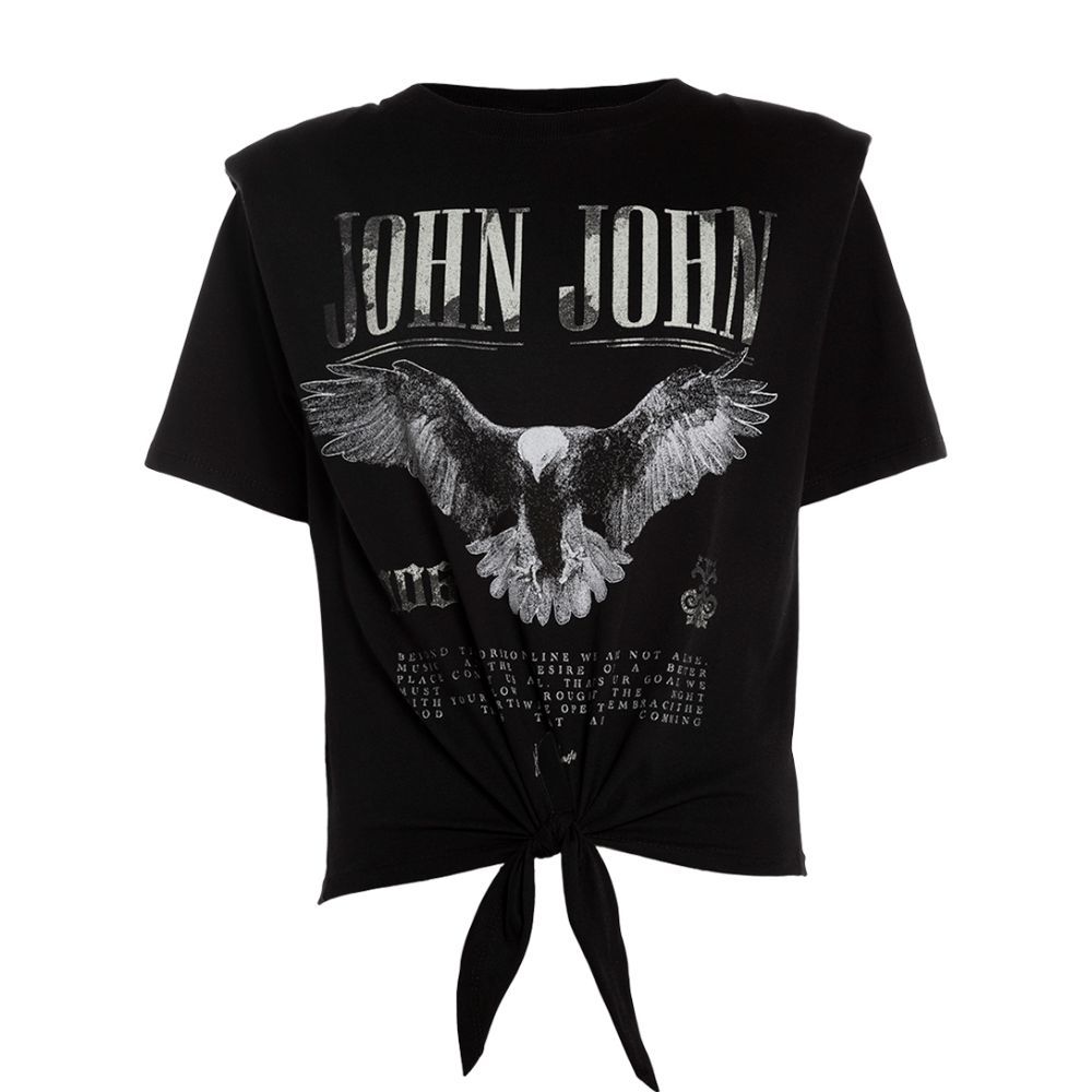 Camiseta John John No Mercy Feminina Preta - Compre Agora