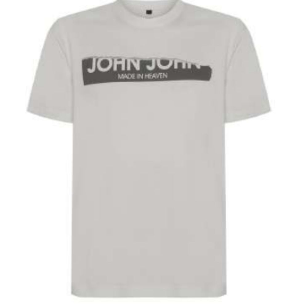 Camiseta John John Branca e Azul  Camiseta Masculina John John
