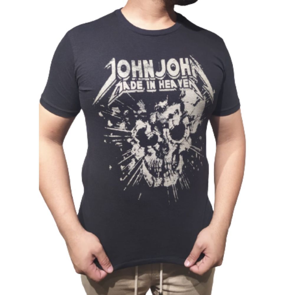 Camiseta John John Caveira Glossy Masculina - Dom Store Multimarcas  Vestuário Calçados Acessórios