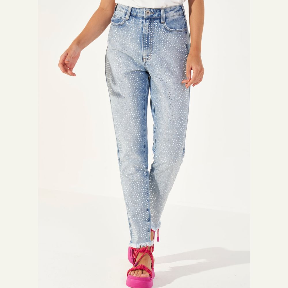 Calça Colcci Jeans Bruna Com Aplicação Strass Indigo - Dom Store  Multimarcas Vestuário Calçados Acessórios