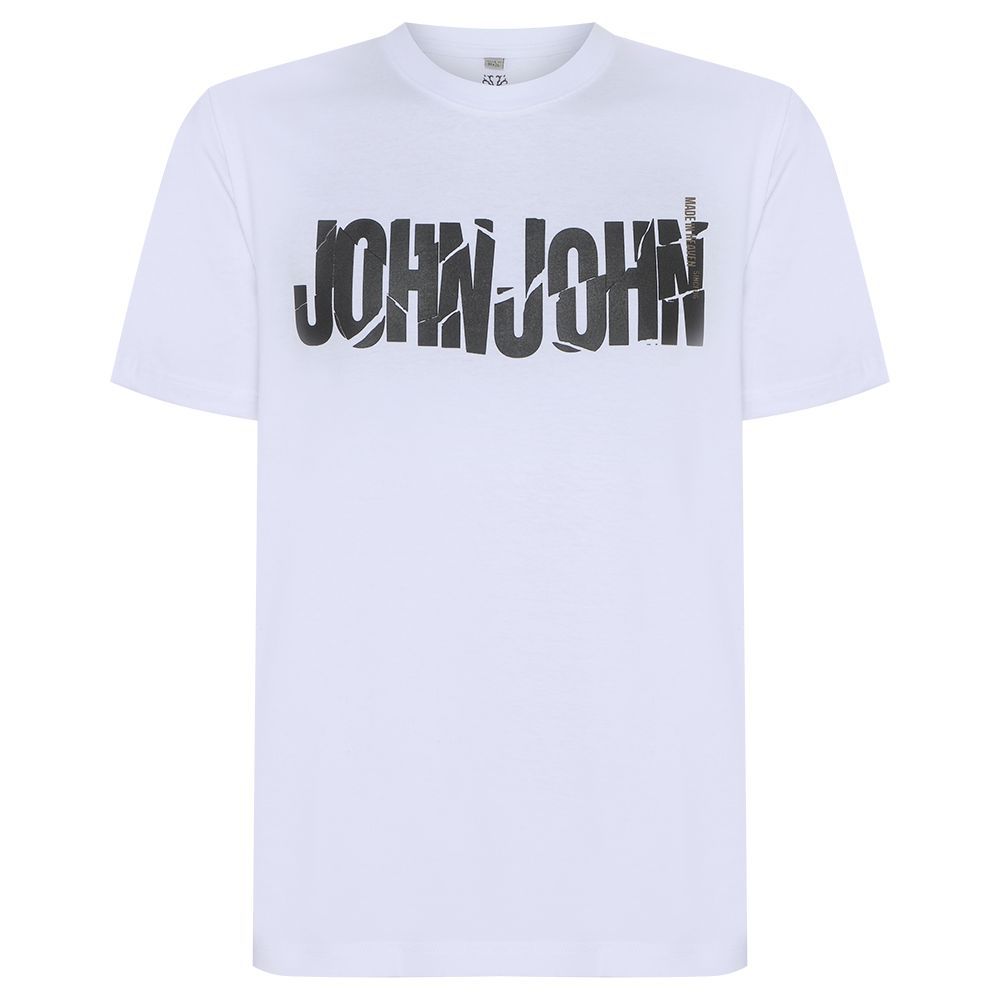 Camiseta John John Logo Masculina - Branco