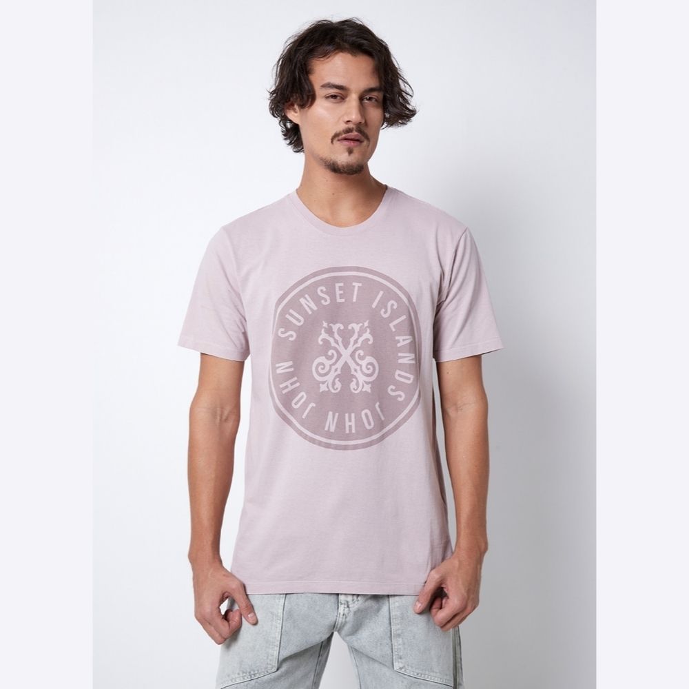 Camiseta John John Masculina Regular Logo Out Preta