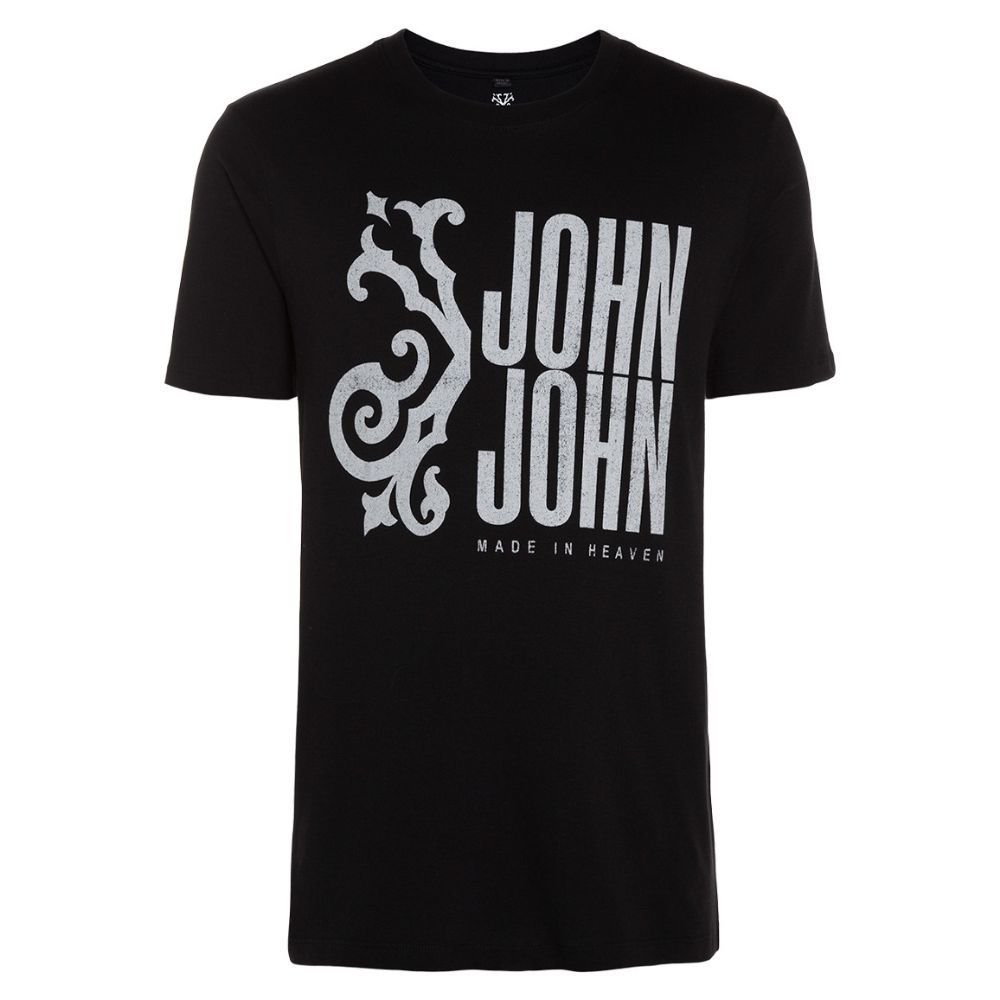 Camiseta Preta Brasão Old - John John - Imperium Store