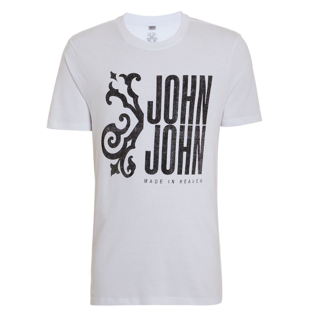 Camiseta John John Brasão Shaded Masculina Branca - Dom Store Multimarcas  Vestuário Calçados Acessórios