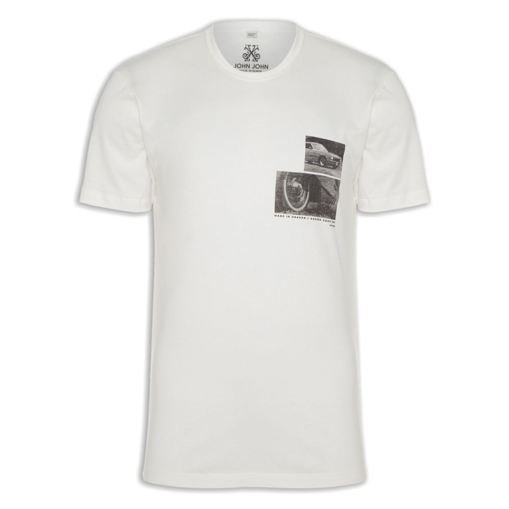 Camiseta John John Masculina Regular Made In Heaven Off-White