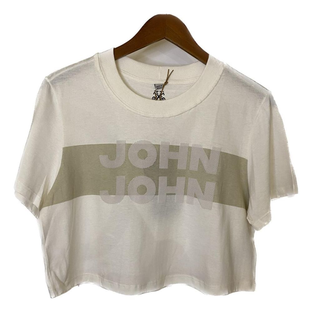 Camiseta John John JJ Line Feminina Preta - Dom Store Multimarcas Vestuário  Calçados Acessórios