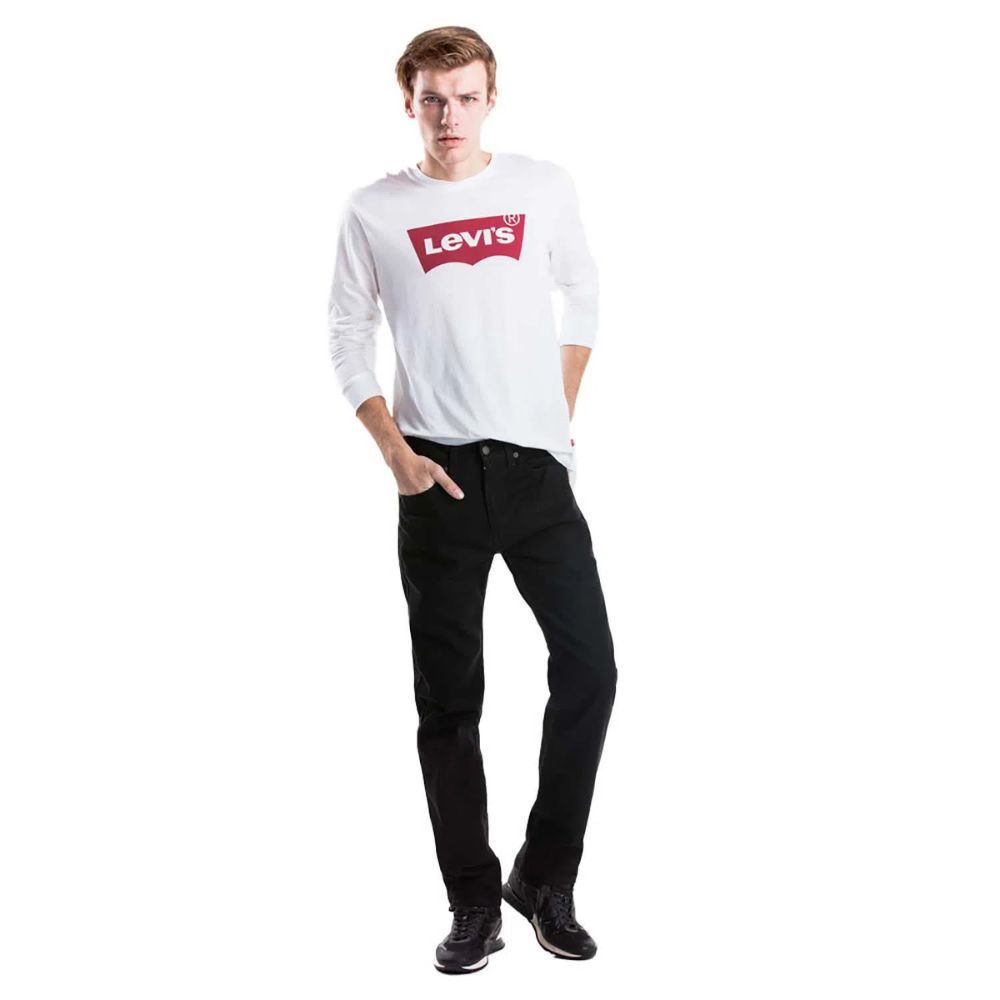 Calça Jeans Levi's 505 Regular Masculina Preta - Dom Store Multimarcas  Vestuário Calçados Acessórios
