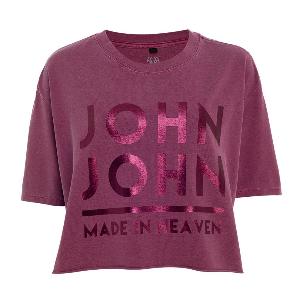 Camiseta John John Long Feminina - Cinza