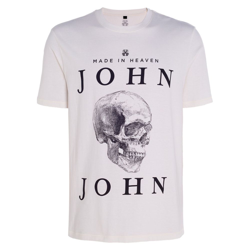 Camiseta John John Masculina Regular Made In Heaven Off-White