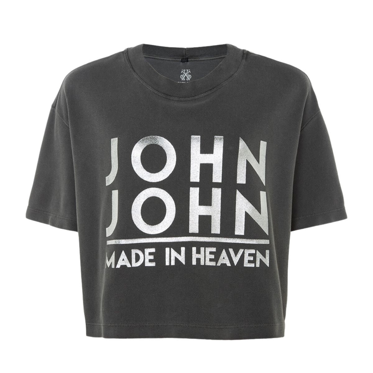 Camiseta John John JJ Line Feminina Preta - Dom Store Multimarcas