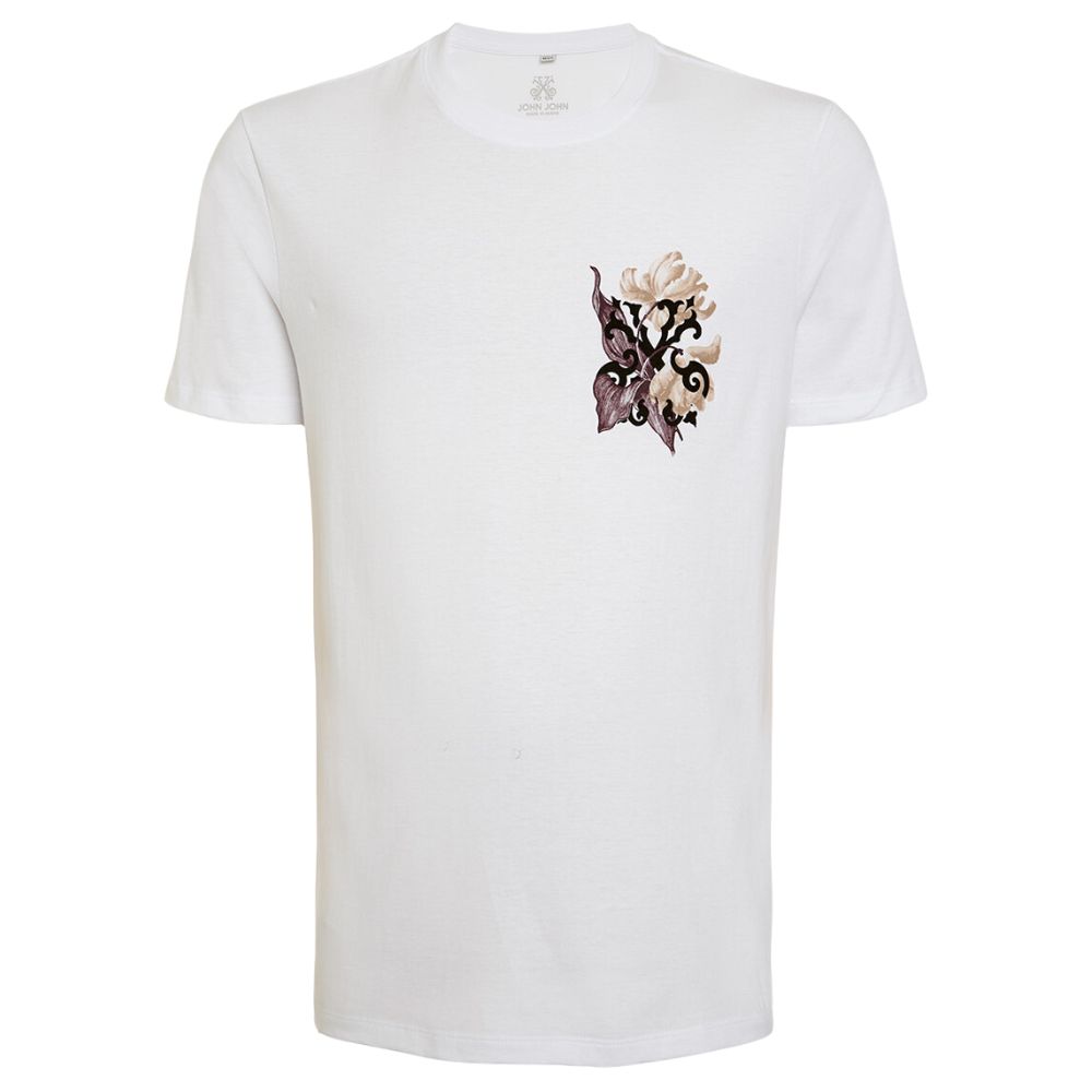 Camiseta John John Glam Masculina Branca - Branco