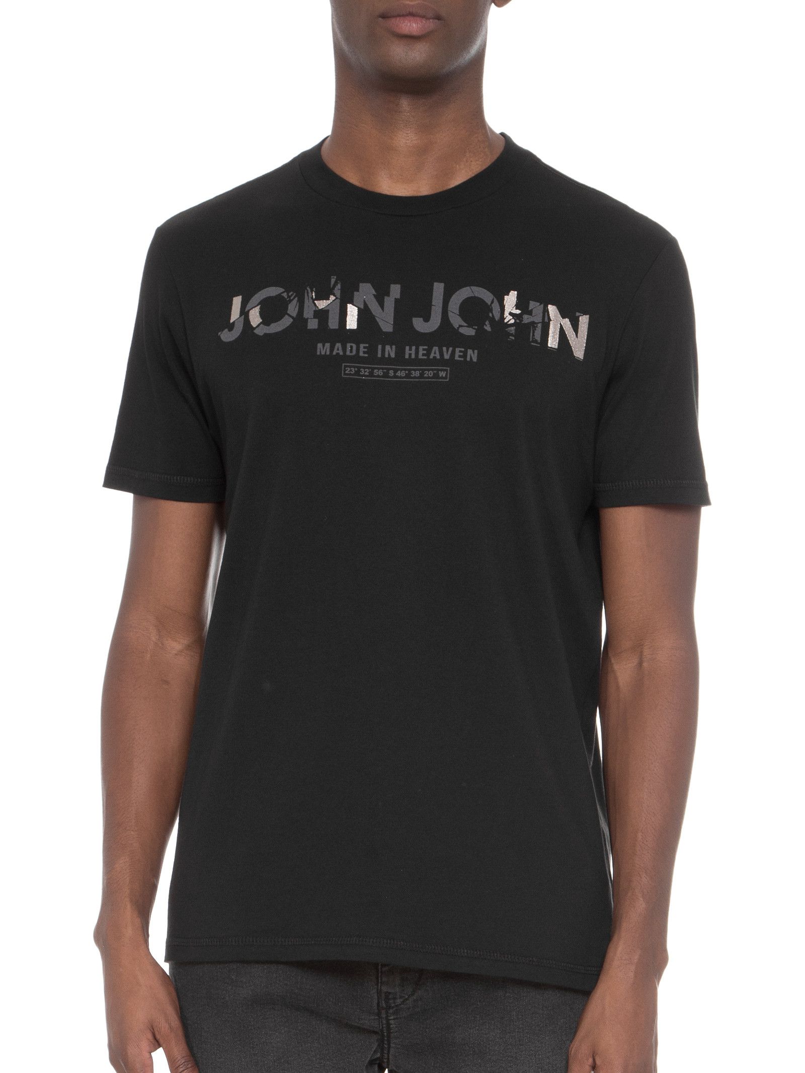 Camiseta John John Broken Masculina Branco - Dom Store Multimarcas  Vestuário Calçados Acessórios