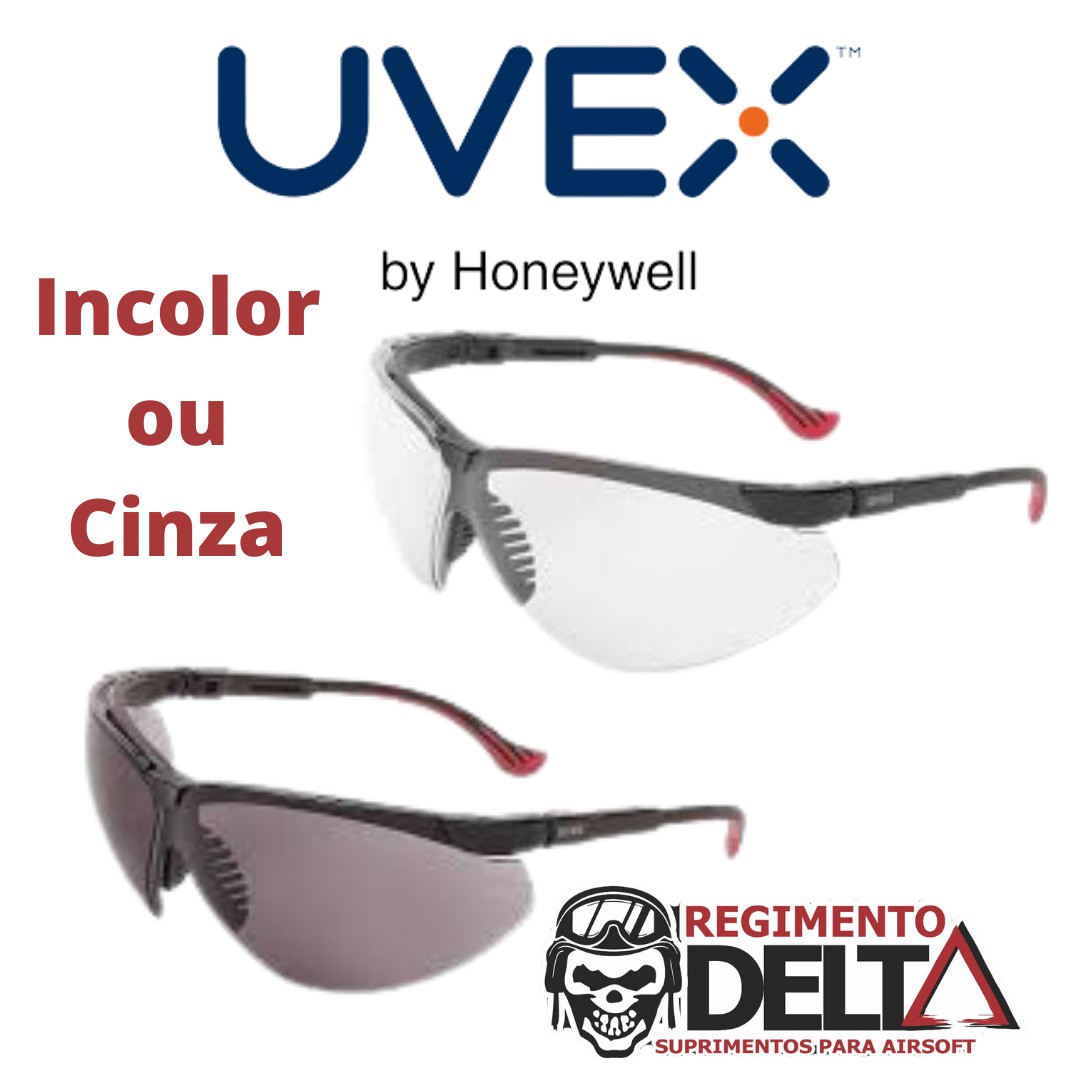 Óculos UVEX Genesis XC com antiembaçante SUPREMO incolor ou cinza -  Regimento Delta