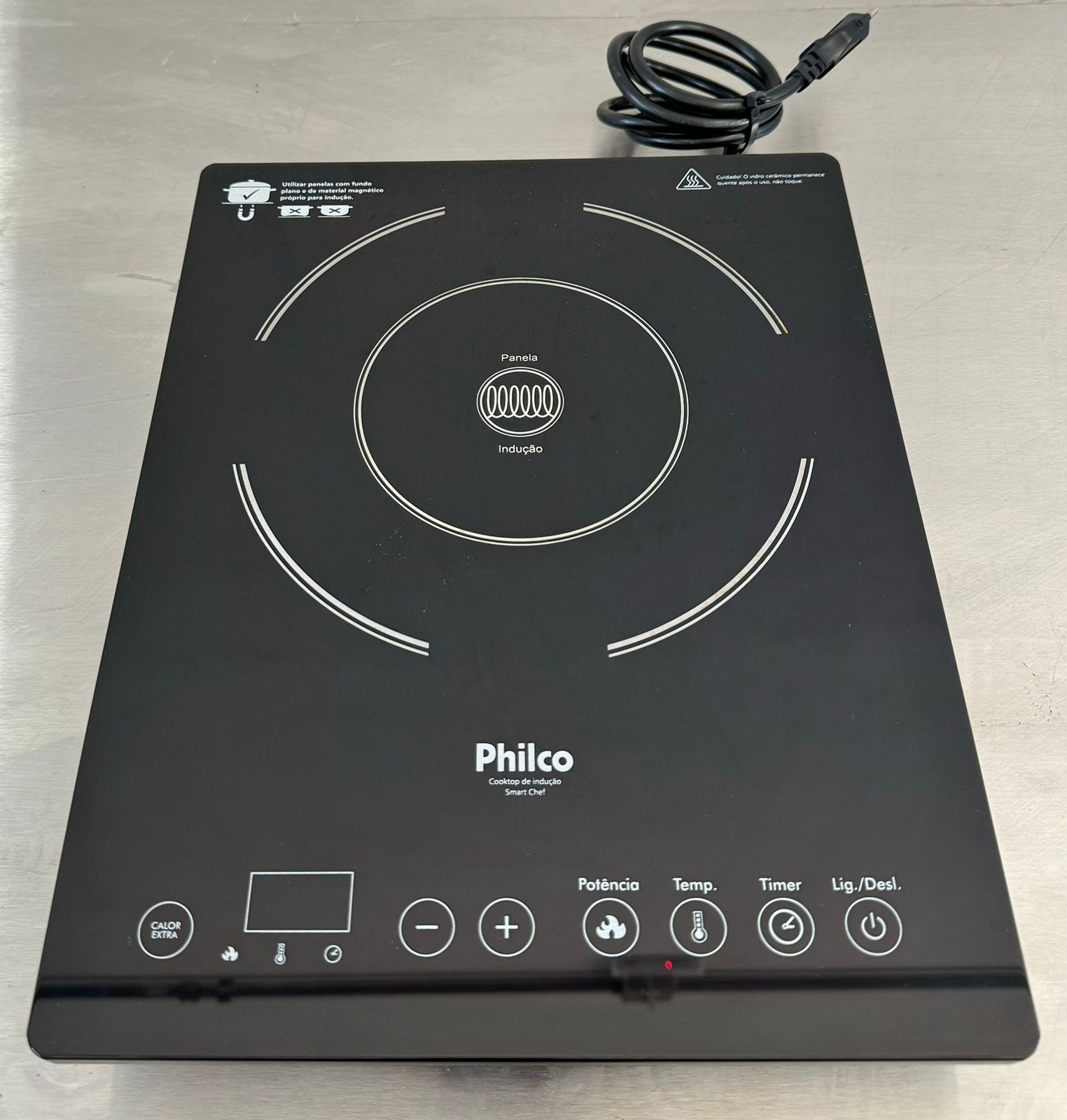Cooktop Smart Chef PCT01 1 Boca Acendimento Superautomático 220V