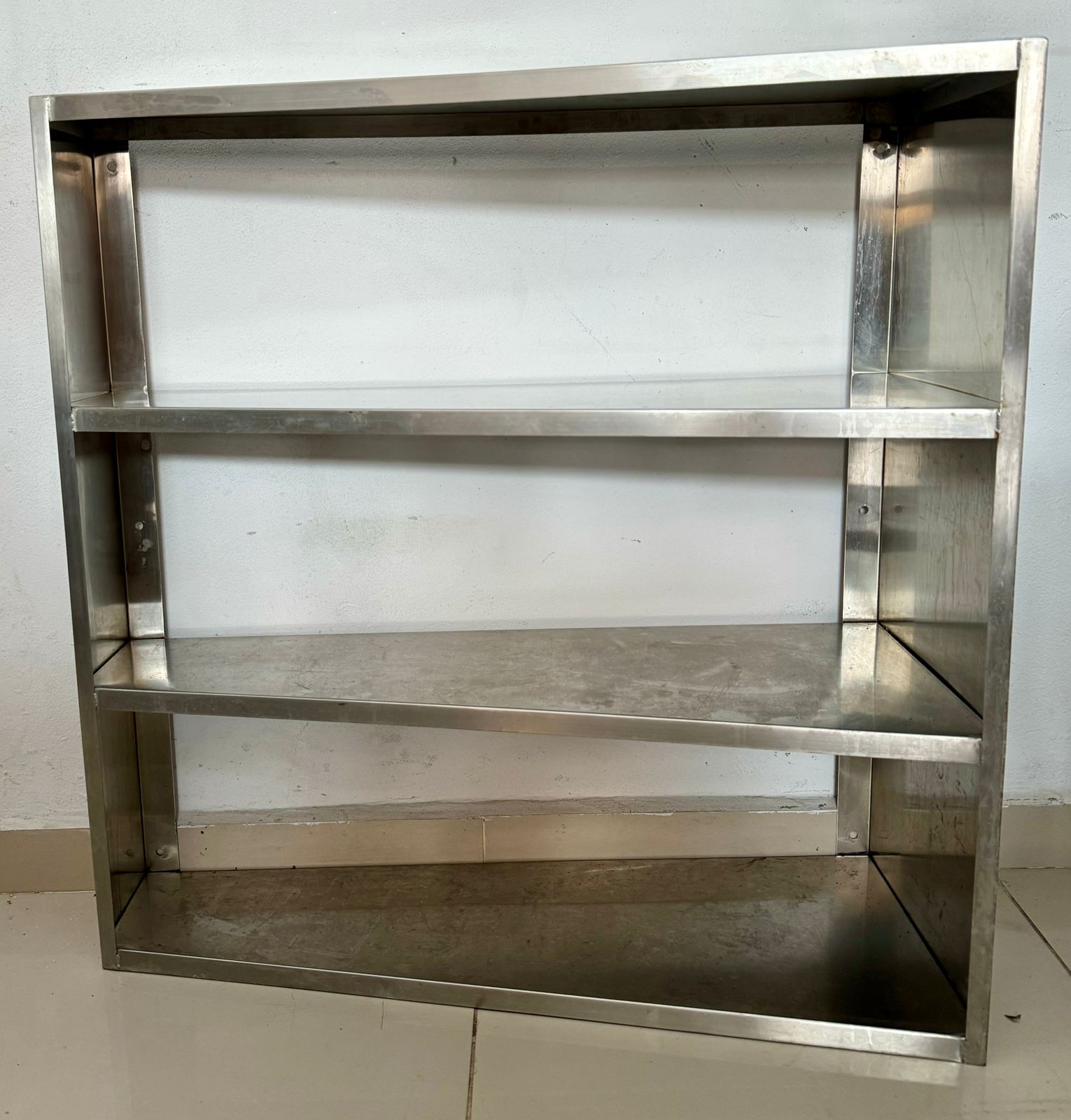 Guiche Multibox em Aço Inox 304 com 4 prateleiras - 90x35x92cm Topema ...