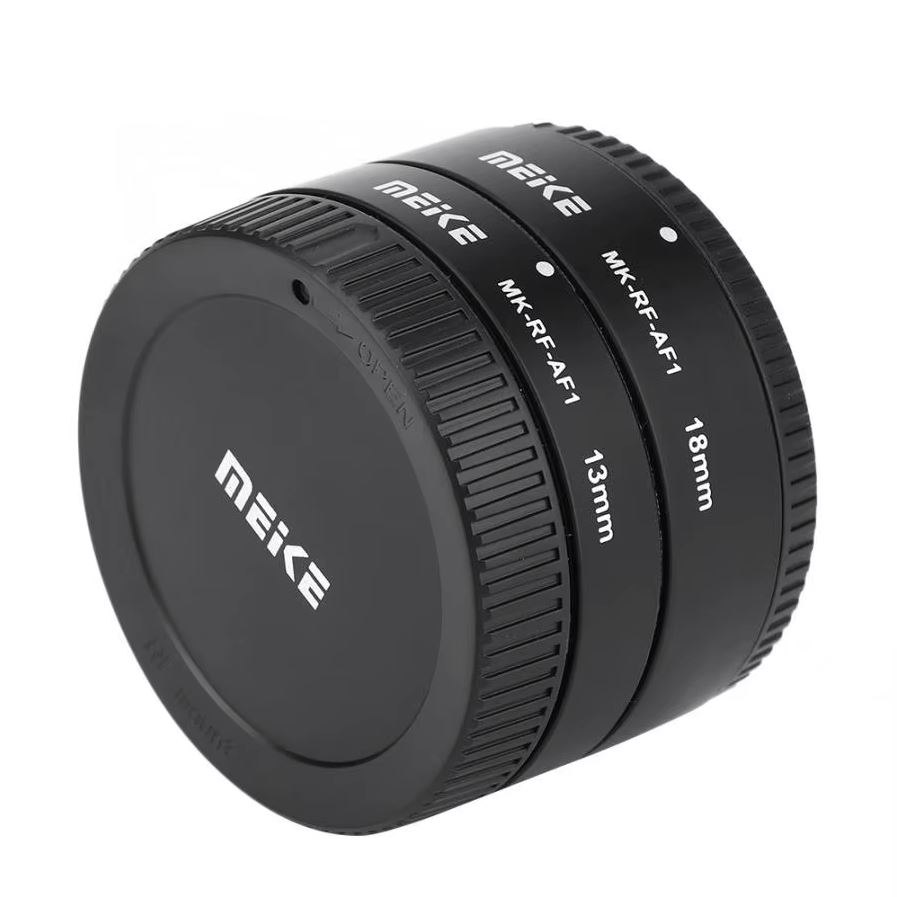 Meike MK-RF-AF1 Anello Estensione Macro AF In Metallo 13+18mm Per Fotocamere Full Frame RF Come EOS-R E RP