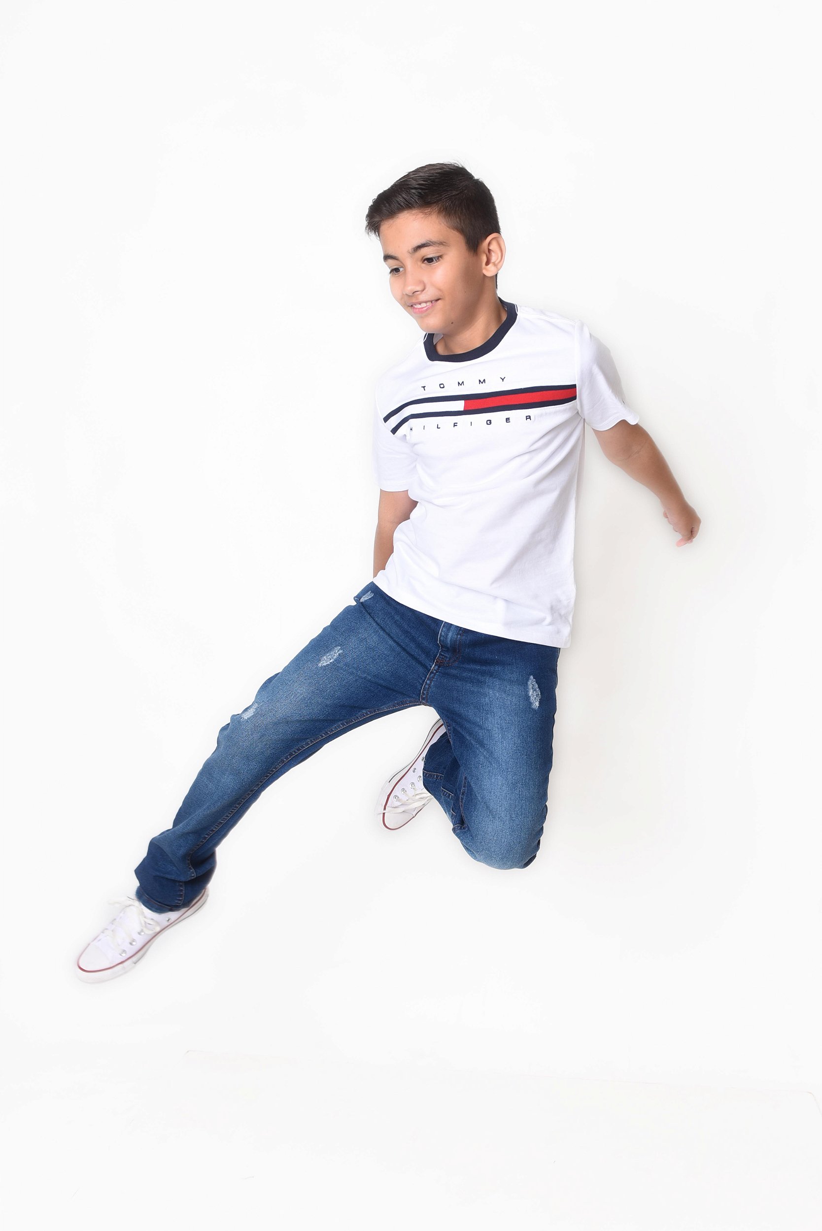 Camiseta Infantil Masculina Vermelha - Tommy Hilfiger - Alecrim Kids