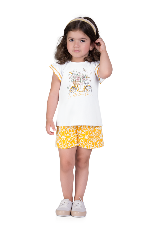 Conjunto Infantil de Moletom para Meninas Blusa + Calça - Milon - Alecrim  Kids