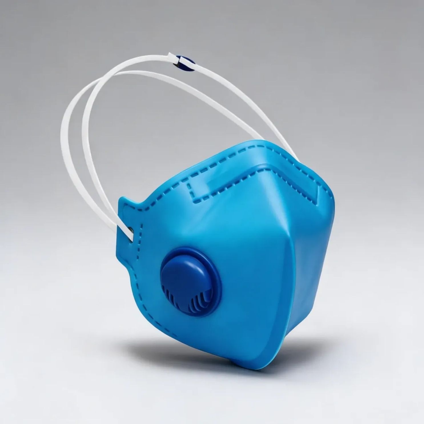 Prazo Mask Máscara Respirador Semifacial Descartável PFF2 com Valvula Azul Sayro ...