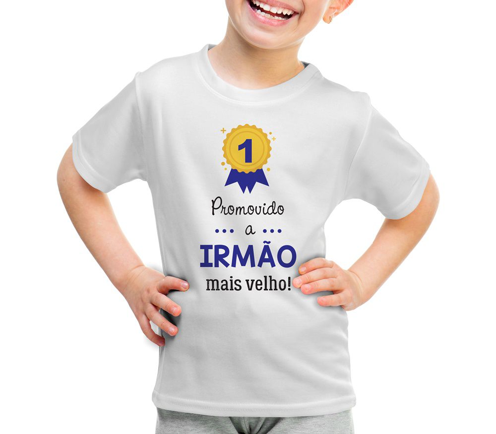 Camiseta ou Body - Promovido a Irmão Mais Velho - Belita Mimos - Enxoval  para Bebê e mimos para bebe, loja de bebe