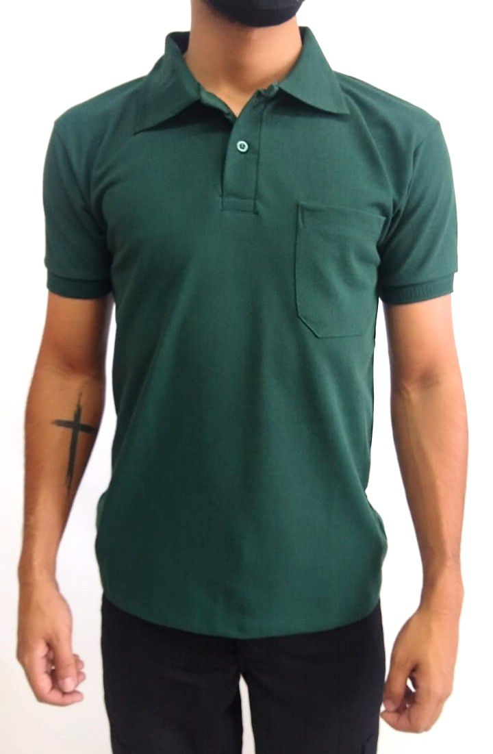 Camiseta Polo verde - Opção Uniformes
