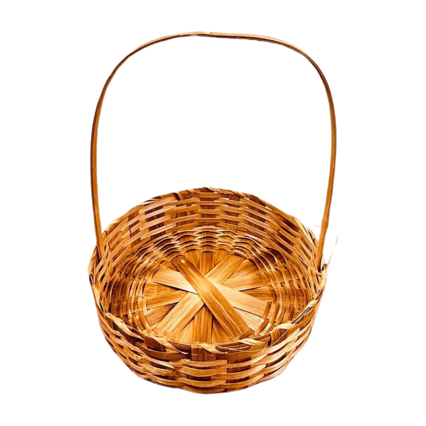 Cesta Redonda - Fraldeira - Bambu - Galeria Rústica