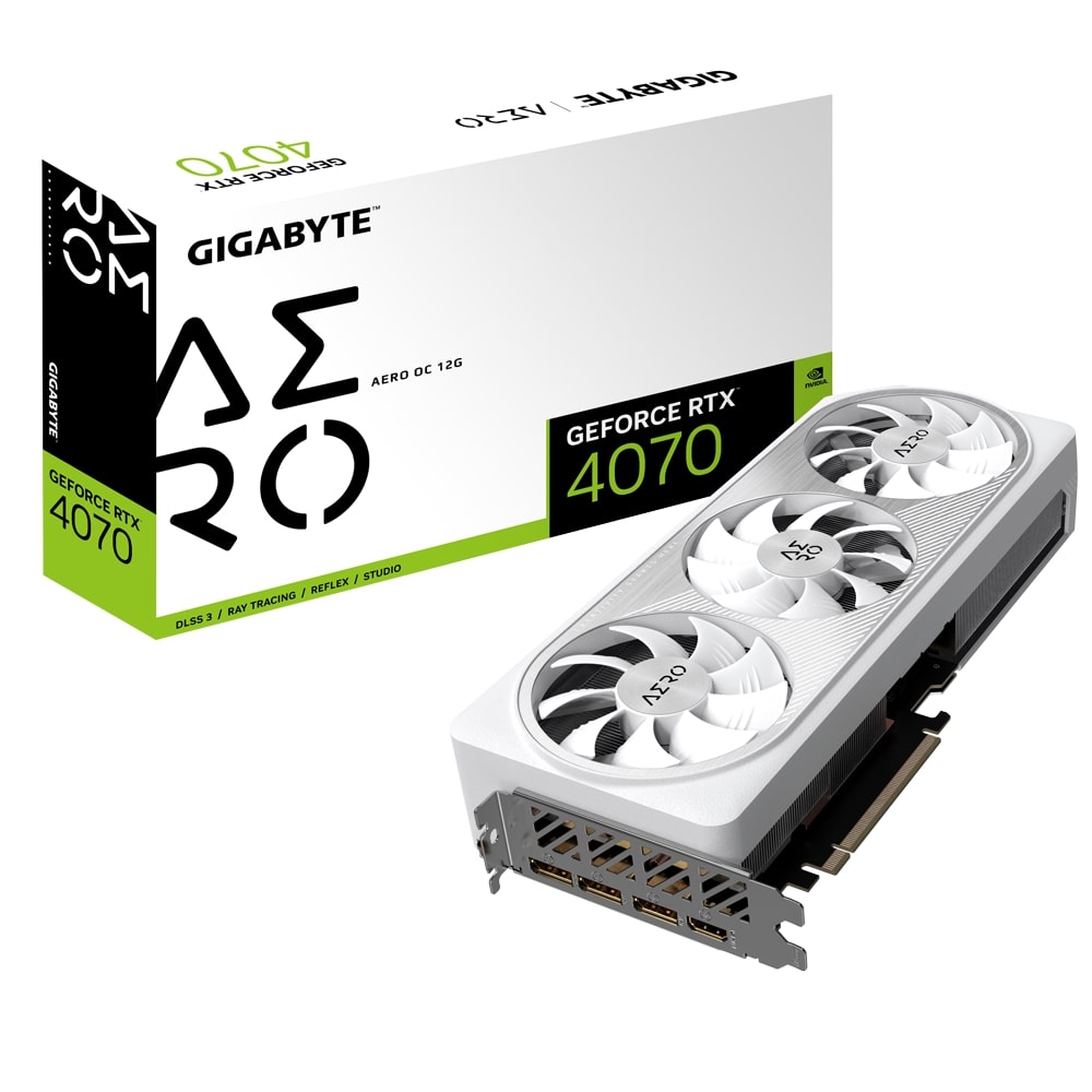 Placa de vídeo GIGABYTE RTX 4070 - 12GB, 192bits, AERO O