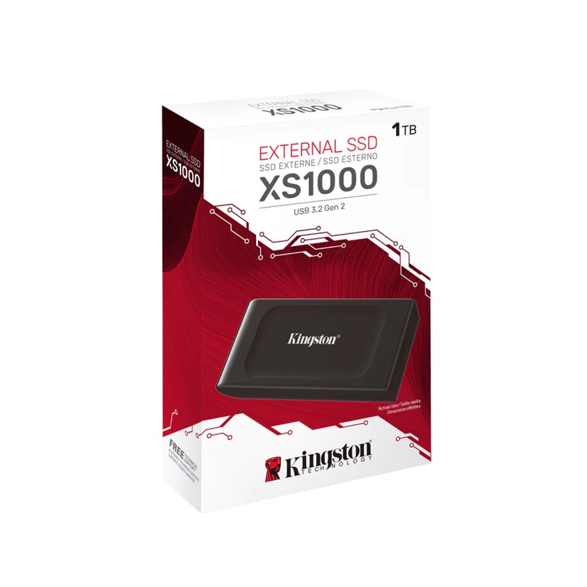 Kingston XS1000 - SSD - 1 To - USB 3.2 Gen 2 (SXS1000/1000G)