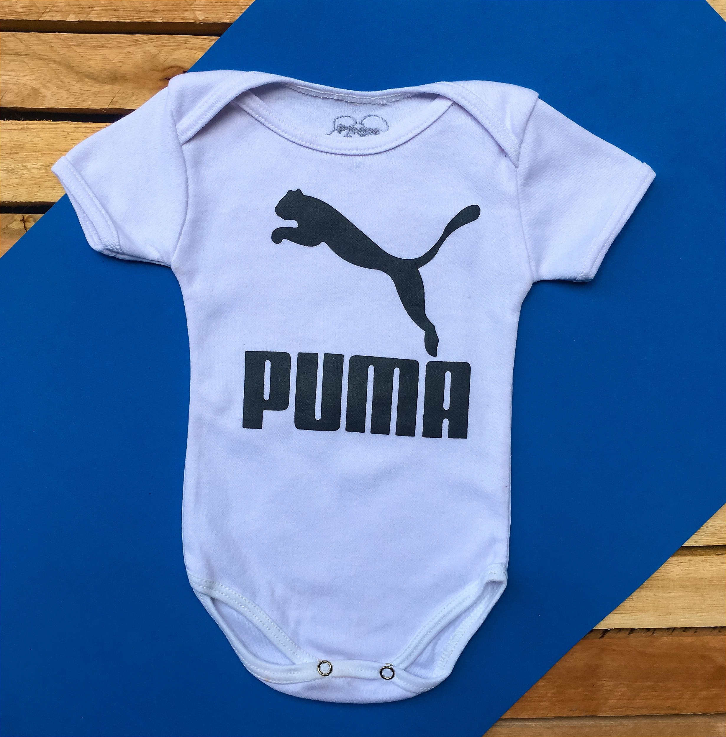 Body Bebê Puma Branco - Moda Infantil