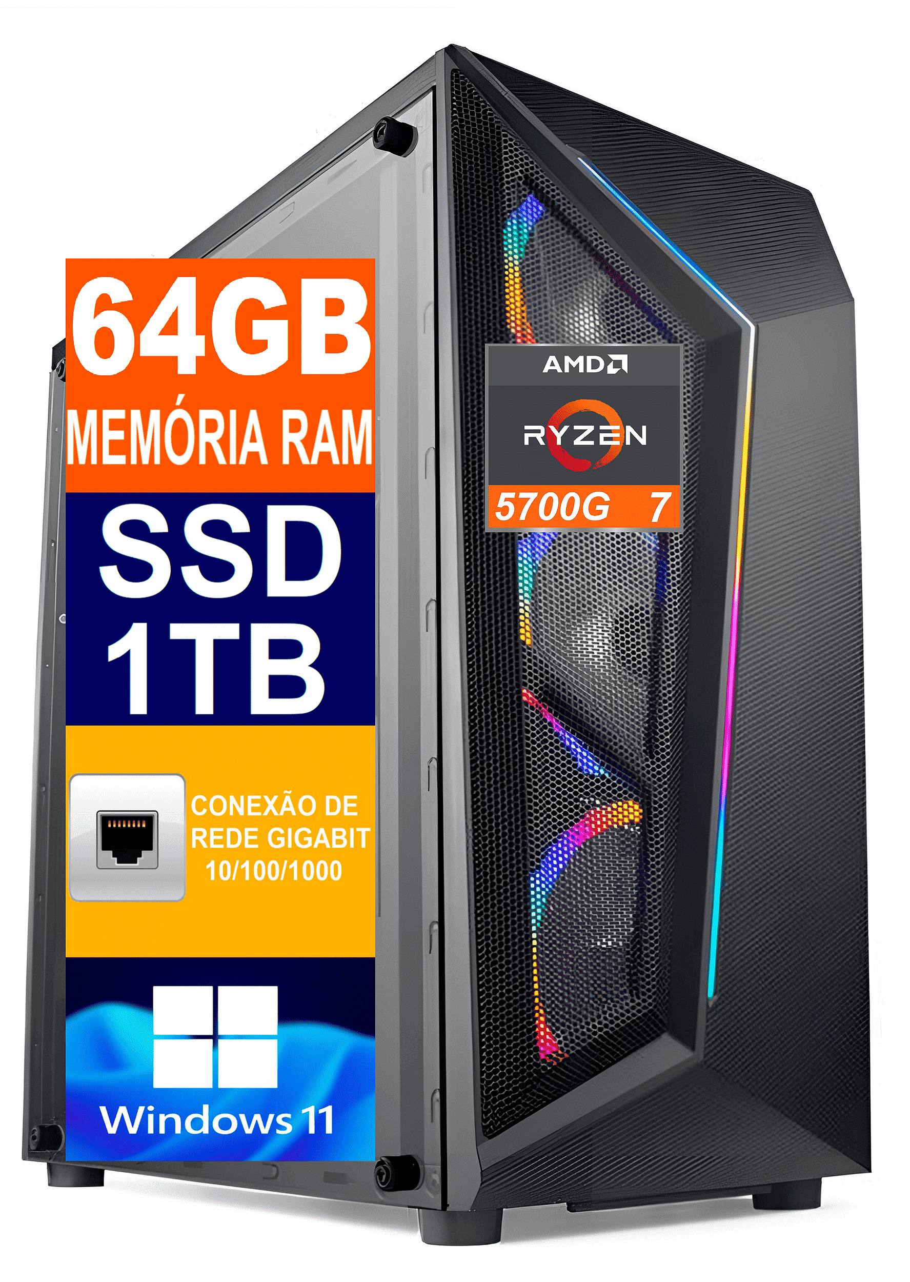 AMD Ryzen 7 5700G + B550TW+ Corsair 32GB AMD Ryzen 7 5700G + B550TW+ Corsair 32GB