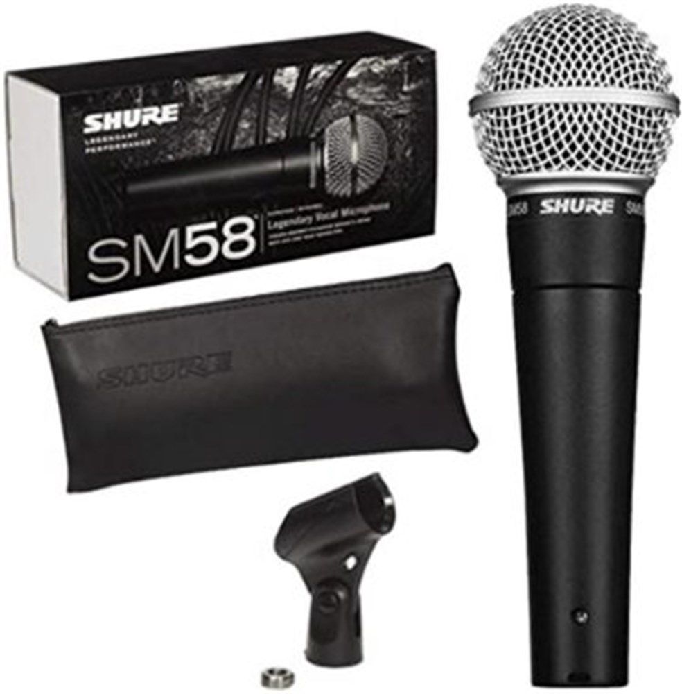 Microfone Com Fio Shure SM58-LC (Sem Cabo) - Toda Música