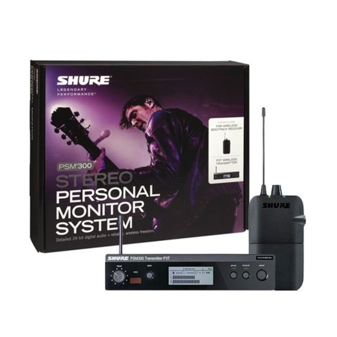 Sistema Monitor In Ear Sem Fio Shure PSM-300 P3TBRR112GR-G20