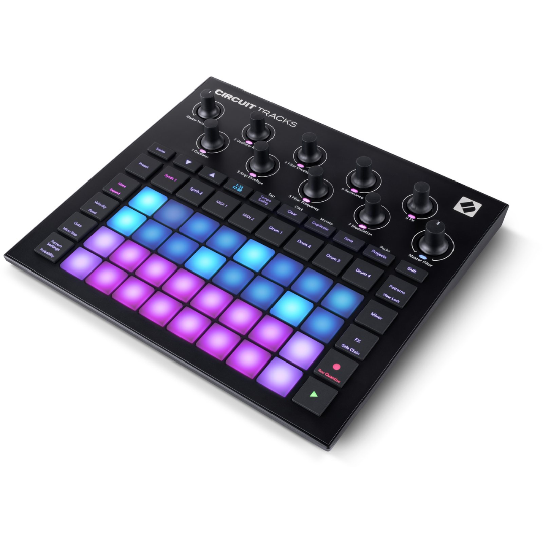 Sintetizador Midi USB Novation Circuit Tracks - Toda Música Sintetizador Midi USB Novation Circuit Tracks - Toda Música