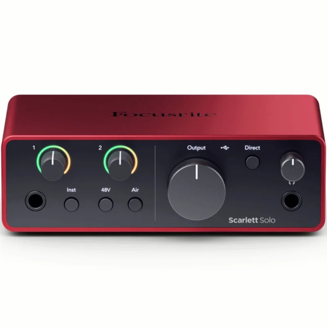 Interface De Audio Focusrite Scarlett Solo 4TH GEN - Toda Música